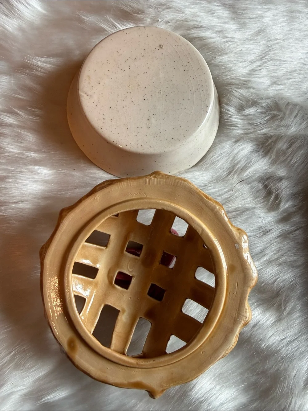 Strawberry Bread Basket & Mini Strawberry Pie Accent Jar